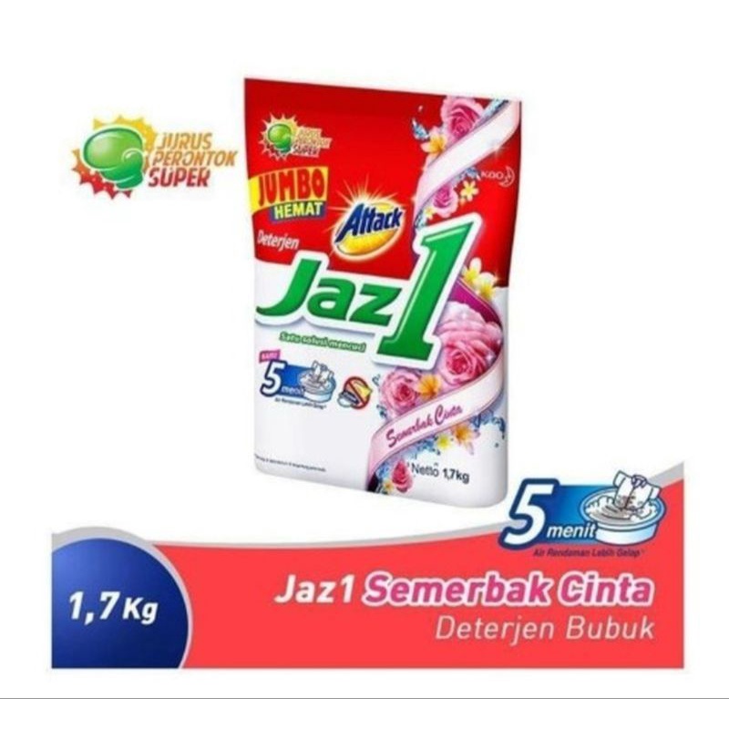 detergen bubuk attack jazz1 1,6 kg jumbo