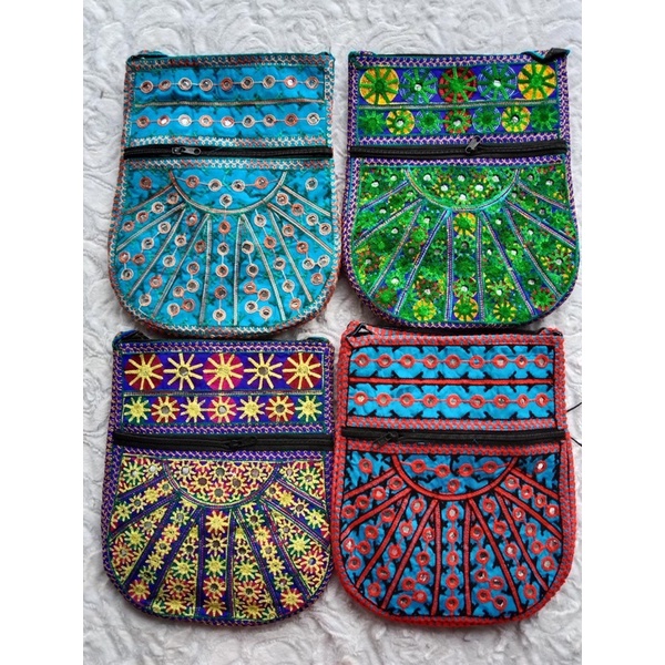 Tas selempang wanita sling bag pakistan 26 x32 cm oleh oleh haji umroh