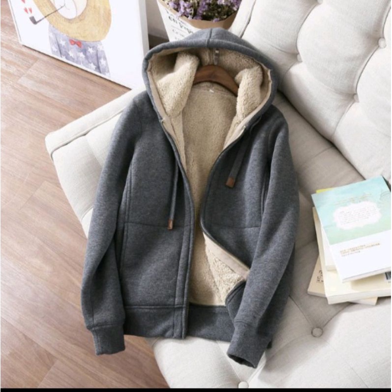 jaket hoodie cowok distro original lapis bulu tebal hangat/ jaket zipper pria distro / hoody / hoodi