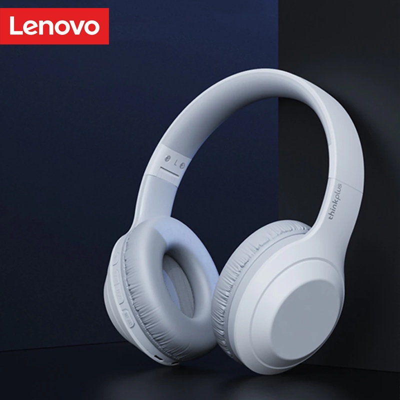 {Free Stiker} Lenovo TH10 Headphone Bluetooth Wireless Headset Earphone V5.0 - Putih