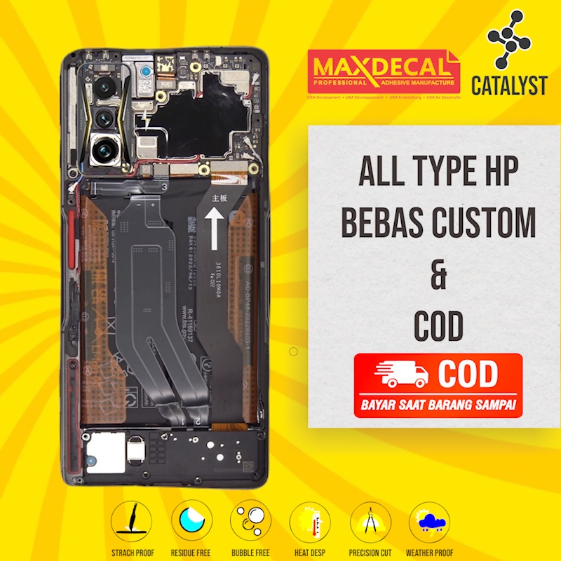 Garskin Skin POCO F4 GT Fullbody - Kode mesin teardown - Free Custom Skin Protector Case