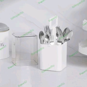 Tempat Sendok Tempat Sendok Garpu Tertutup