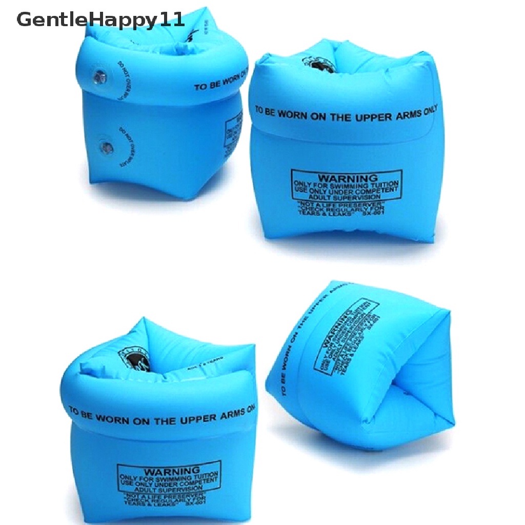 Gentlehappy Anak-Anak &amp; Dewasa inflatable arm bands ring floaties Pelatih Keamanan Kolam Renang id