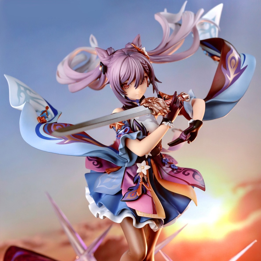 Action Figure Model Anime Liyue Alioth Keqing Genshin Impact Untuk Koleksi Penggemar