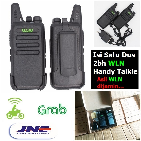 Jual HT WLN C1 UHF Handy Talky TWO WAY RADIO BLACK walkie talkie 2 PCS ...