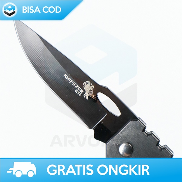 POCKET KINIFE PISAU SAKU LIPAT PORTABLE KNIFEZER PERLENGKAPAN BERKEMAH