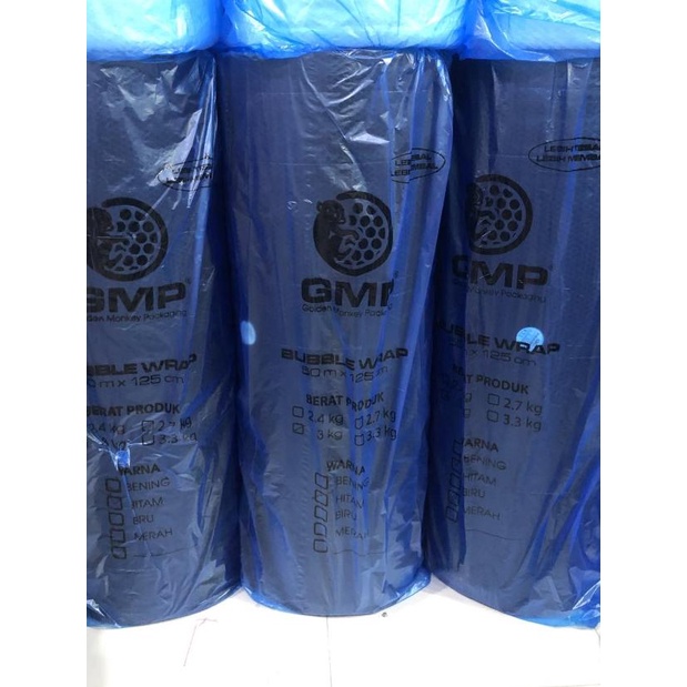 

Bubble wrap Bening / hitam Tebal 125cm x 50M merk GMP 3KG - Bening