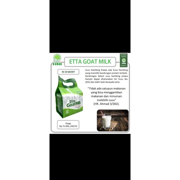 

susu kambing / susu ettawa HNI / ettawa goat milk