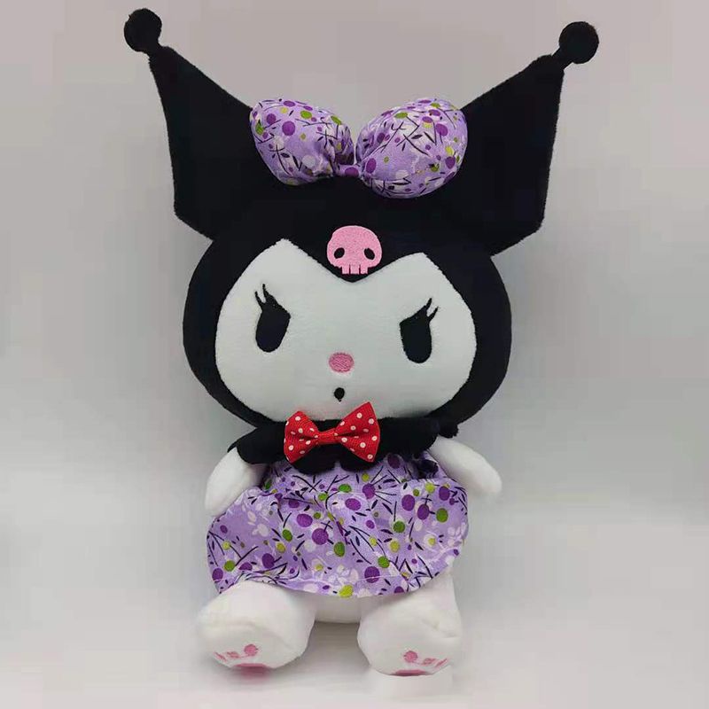 Kuromi Kawaii Princess Dress Mainan Mewah Boneka Boneka Kartun Lembut Gadis Hadiah Mainan