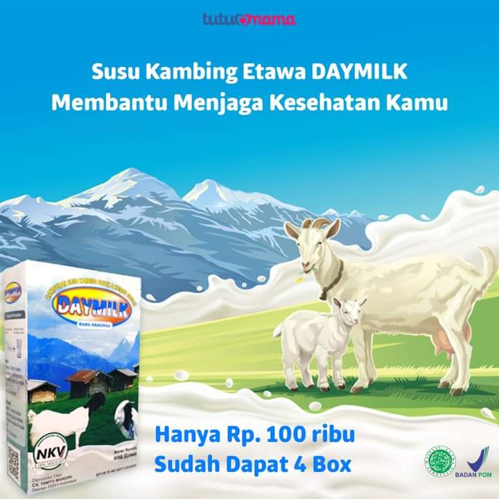 Susu Kambing Etawa DAYMILK Paket 4 Bok