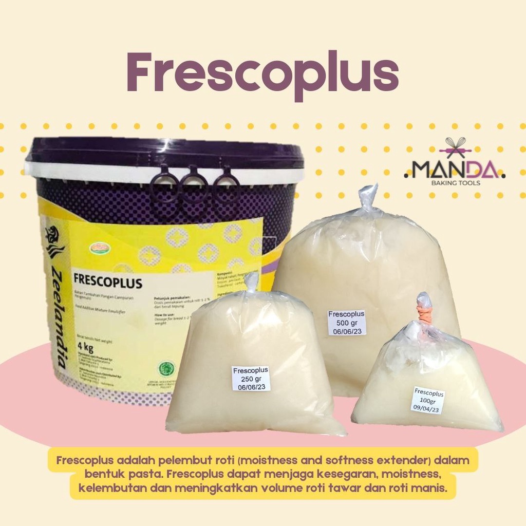 

Frescoplus bread softener pengempuk dan pengawet roti