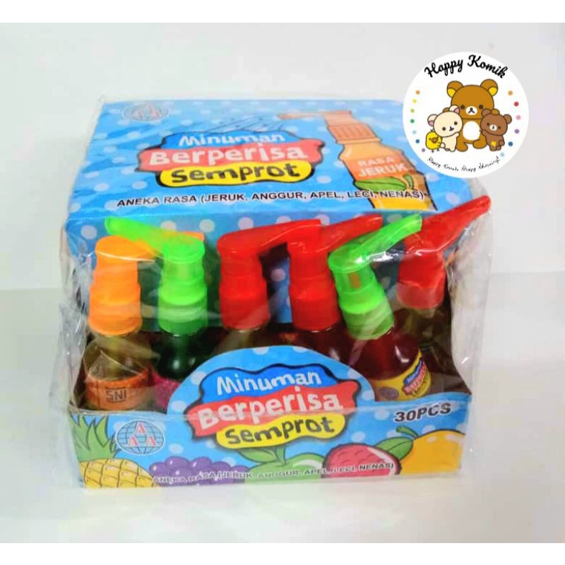 Permen Cemilan Snack Sirup Semprot Spray Botol Mainan Anak Murah (isi 30 pcs)