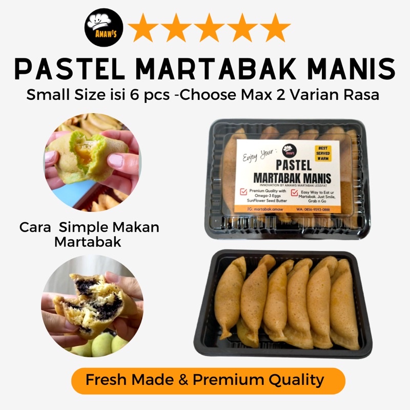 

Pastel Martabak Manis Small isi 6(adonan original)