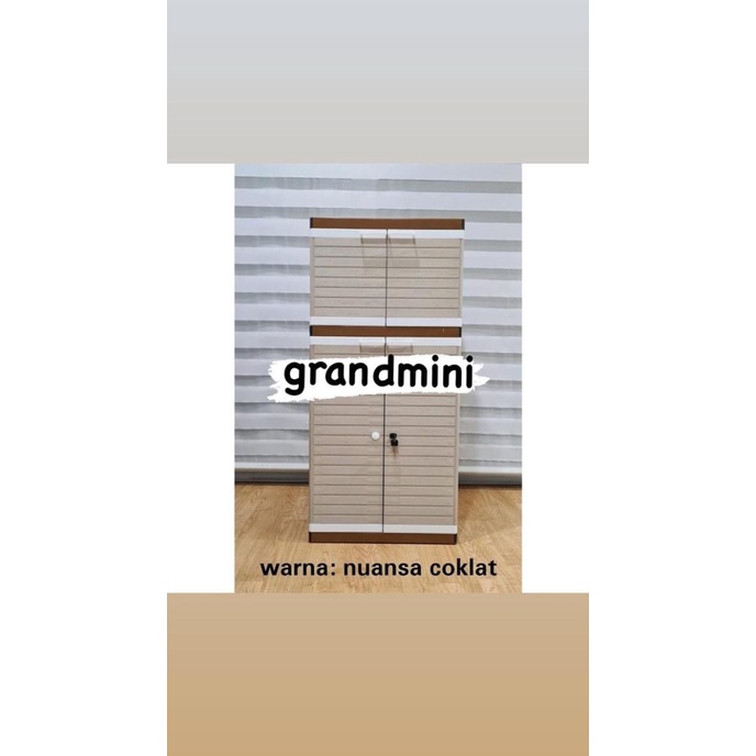 

club lemari plastik susun 3 kunci grandmini stock ready