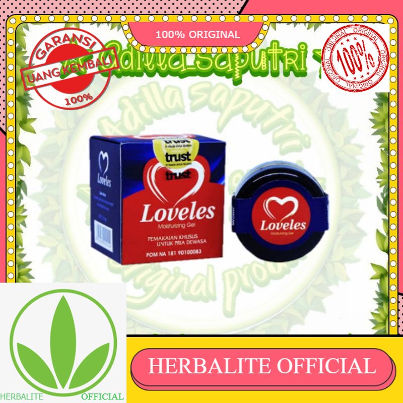 100% ORIGINAL LOVELES MOISTURIZING GEL ASLI ORIGINAL-LOVELES POT 18+ TRUST