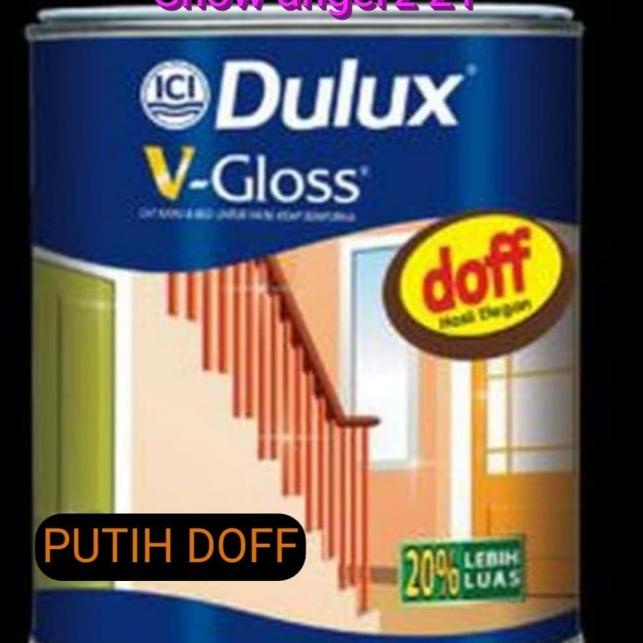 CAT MINYAK DULUX V- GLOSS / CAT MINYAL KAYU & BESI PUTIH DOFF - White Doff
