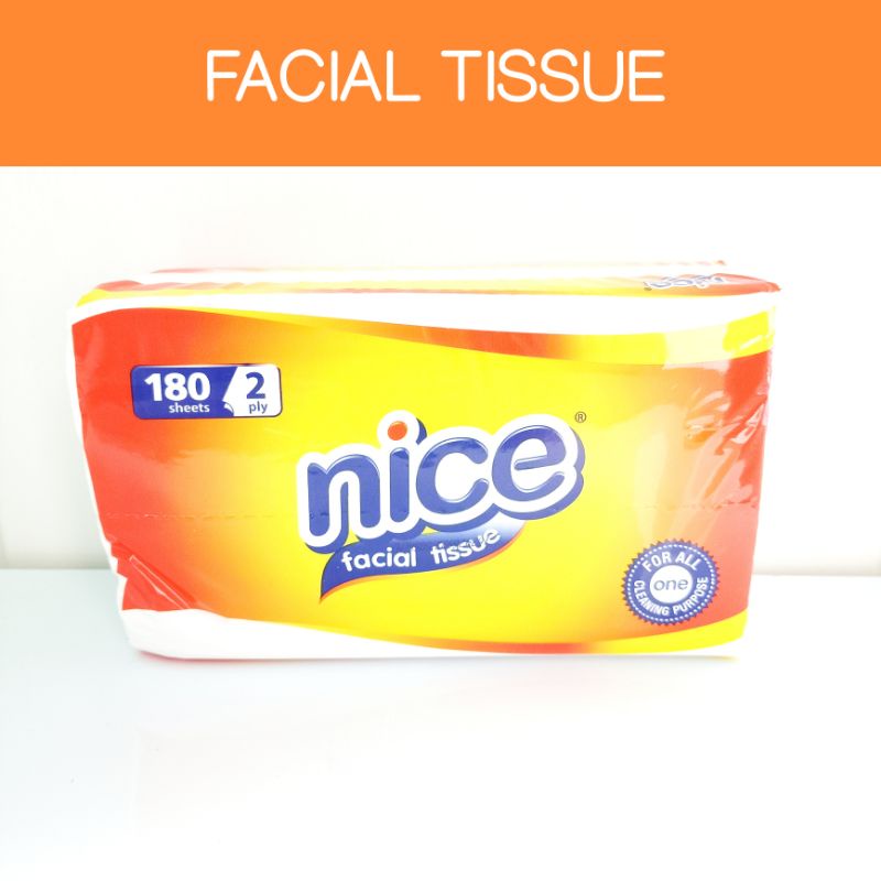Tisu Nice 180 Sheets / Nice Facial Tissue 180 Sheets / Tissue Nice 180 Sheets
