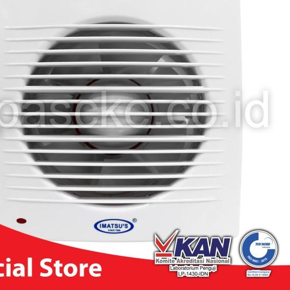 Imatsu Exhaust Fan Toilet 5 Inch Exhaust Dinding Blower Toilet