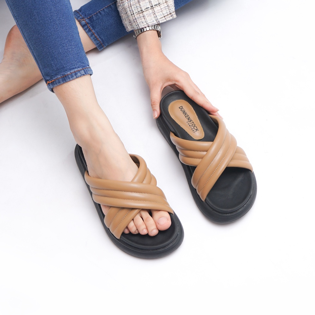 DUNKENSTOCK TYPE TIGGO Sandal wedges wanita casual sendal cewek kekinian