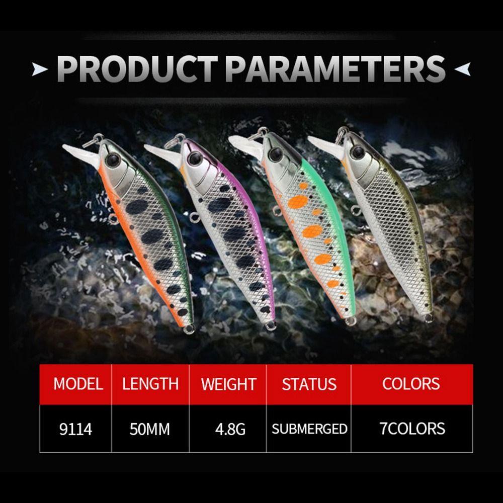 Preva Umpan Ikan Kecil Tenggelam Japan Design Crankbaits Tackle Minnow Lures