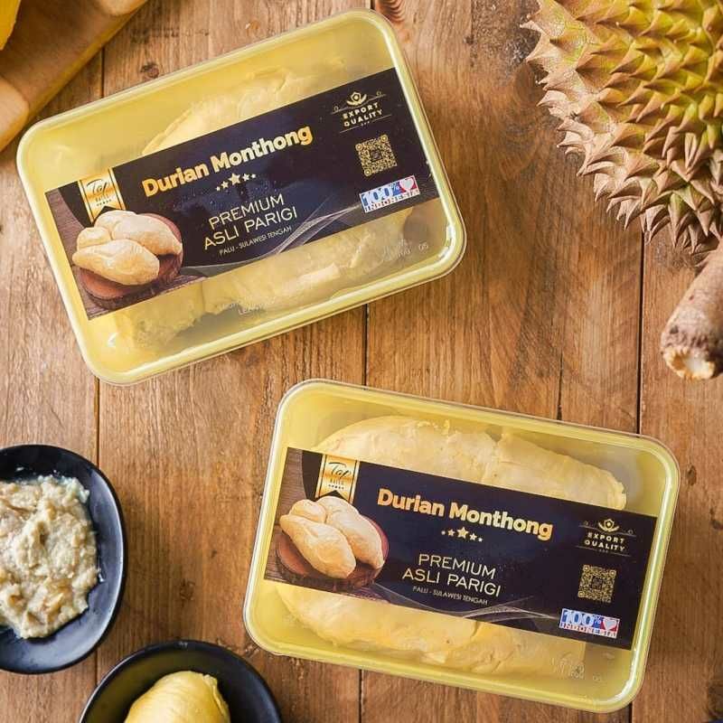 

Durian montong palu parigi premium, durian kupas montong premium