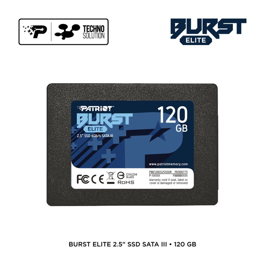 Patriot Burst Elite Sata III 120GB SSD PC Komputer