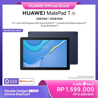 [Voucher s/d 5%] HUAWEI MatePad T10 Tablet | 2+32GB | Tampilan HD 9.7 inci | Pelindung mata | Kids Corner