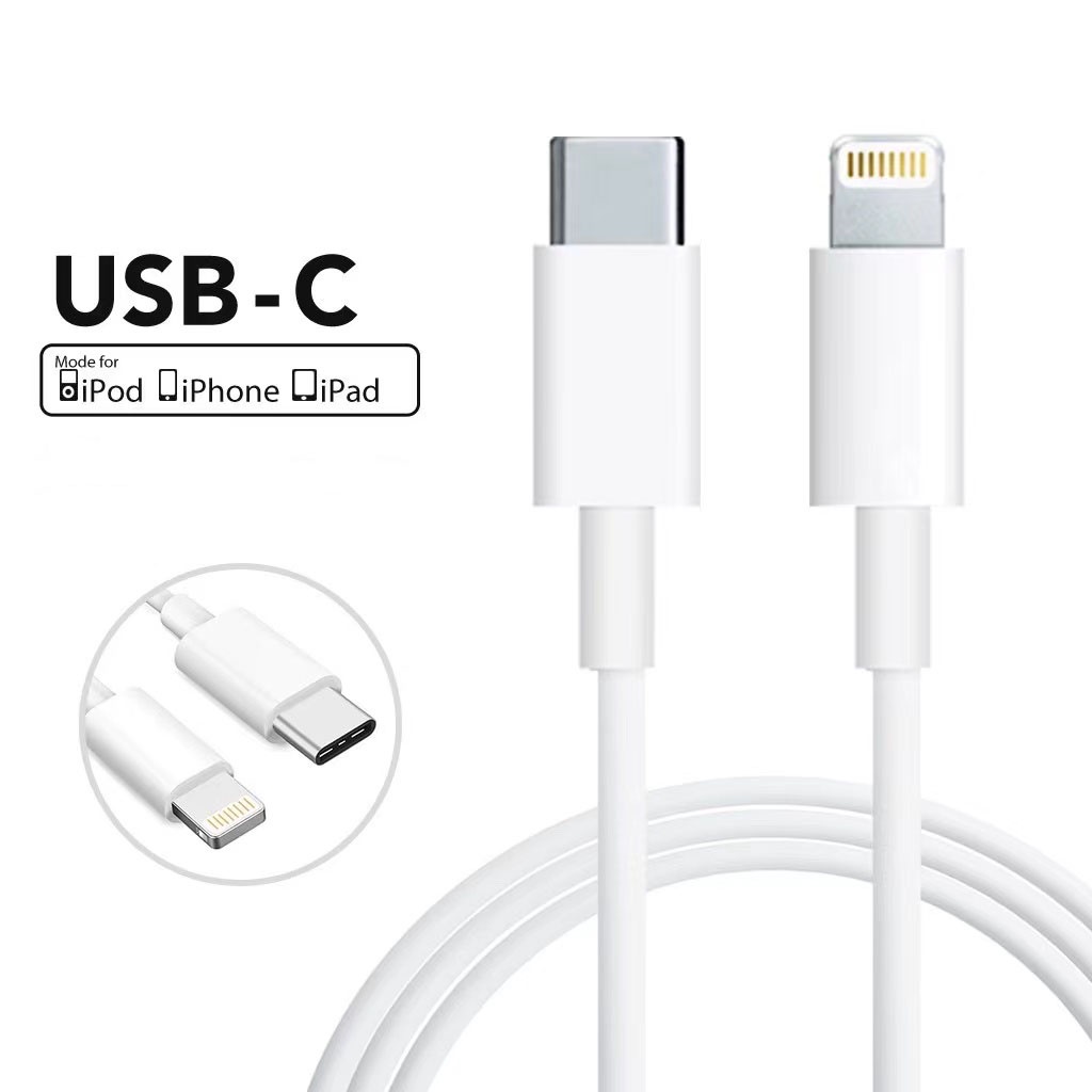 KABEL DATA USB C LIGHTING PD Fast Charging Panjang 1m Untuk Iphone