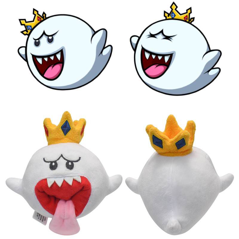 Hadiah Terbaik Super Mario King Boo Mainan Mewah Boneka Boneka Lucu Untuk Anak 17cm