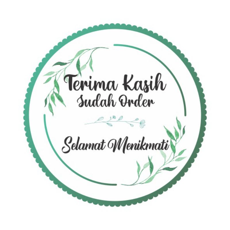 

stiker label bulat 4cm stiker cromo isi 70pcs