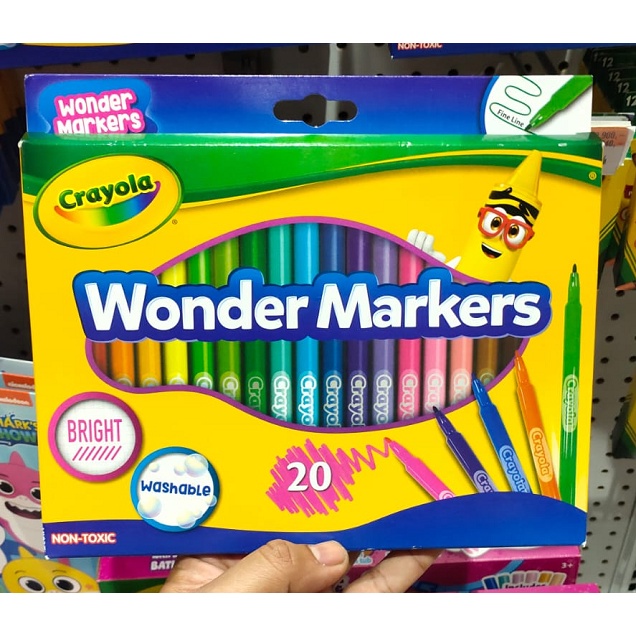 

sale Mainan: Crayola Wonder Markers 20 pcs Original