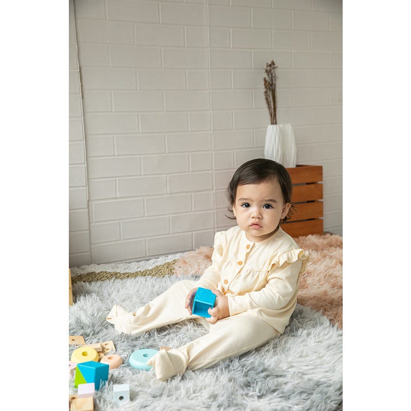 KOTTONVILLE SETELAN BAJU TIDUR PIYAMA ANAK BAYI ESSENTIALS SURI FOLDABLE PAJAMAS SET 0-2 TAHUN PART 2