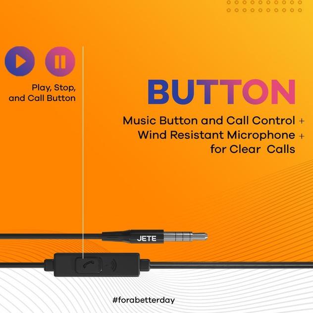 Earphone Handsfree Headset JETE HA3 with Audio Power Bass Original