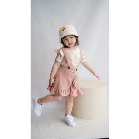 LITTLECAIM -EVERLY OVERALL SET  | baju anak couple