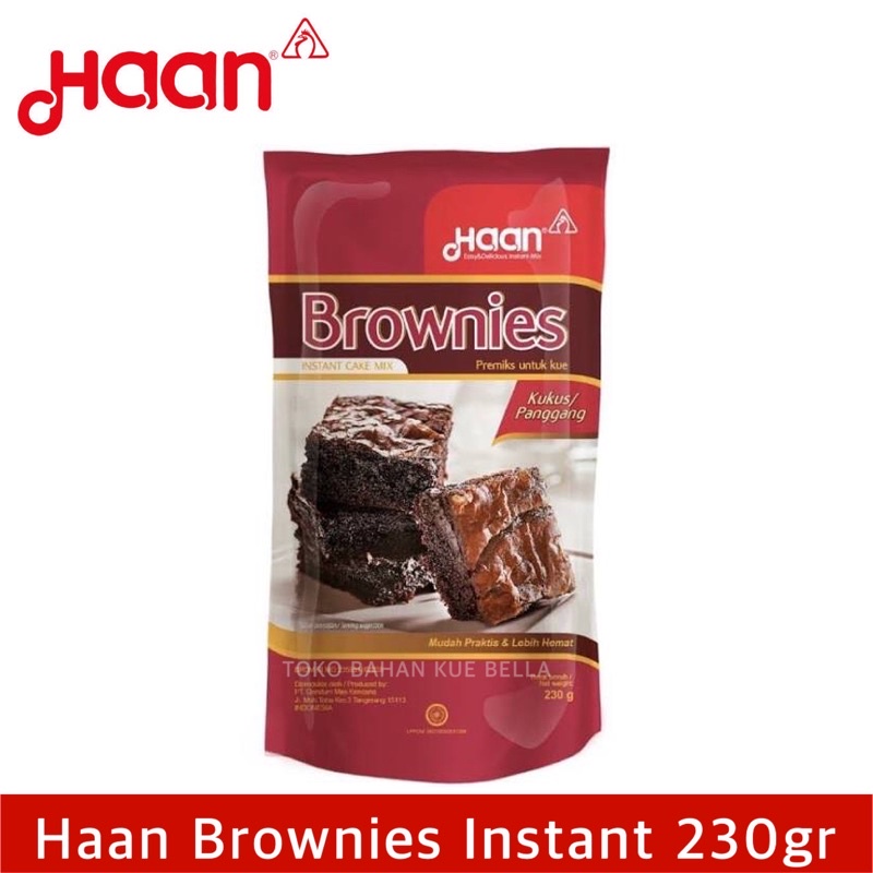 

Haan BROWNIES INSTANT 230gr (Panggang / Kukus)