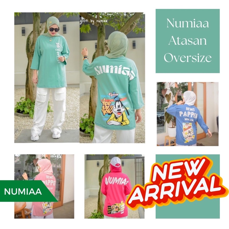 Atasan Numiaa Oversize [ Atasan Numiaa, Atasan wanita, Kaos Wanita, Baju Wanita]