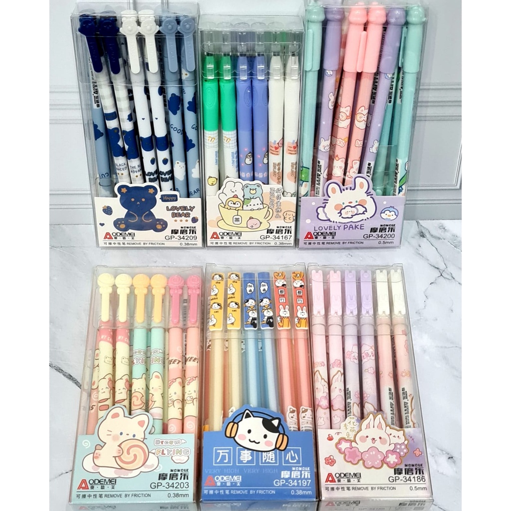 

Gel Pen Fancy bisa HAPUS Erasable Isi 12 Pcs