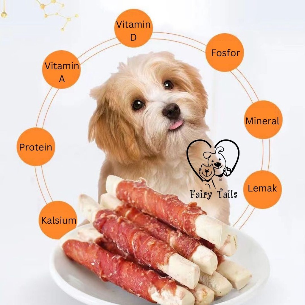 [Premium German Quality] Snack Daging dan Susu Segar Rupert’s Choice Meat Roll Untuk Anjing / Cemilan Sehat Untuk Anabul / Meat Beef Chicken Roll Milk Stick and Duck Meat For Dog Pet