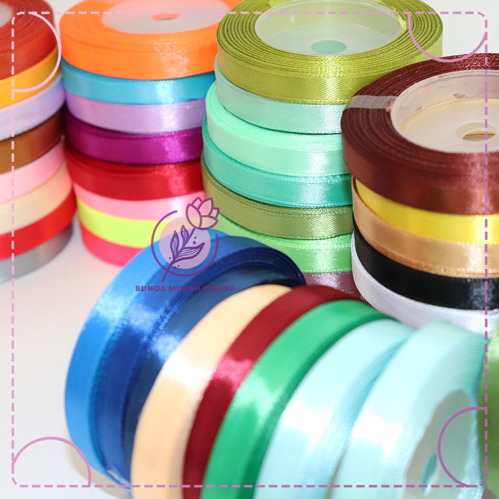 

Pita Satin / Pita Satin Warna / Pita Satin Polos PART 1 PER ROLL