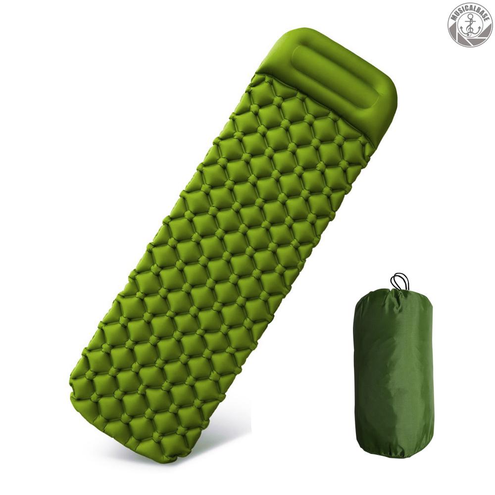 Camping Mat Inflatable Sleeping Pad Moistureproof Air Mattress Cushion Sofa Bed Outdoor Beach Mattress with Pillow