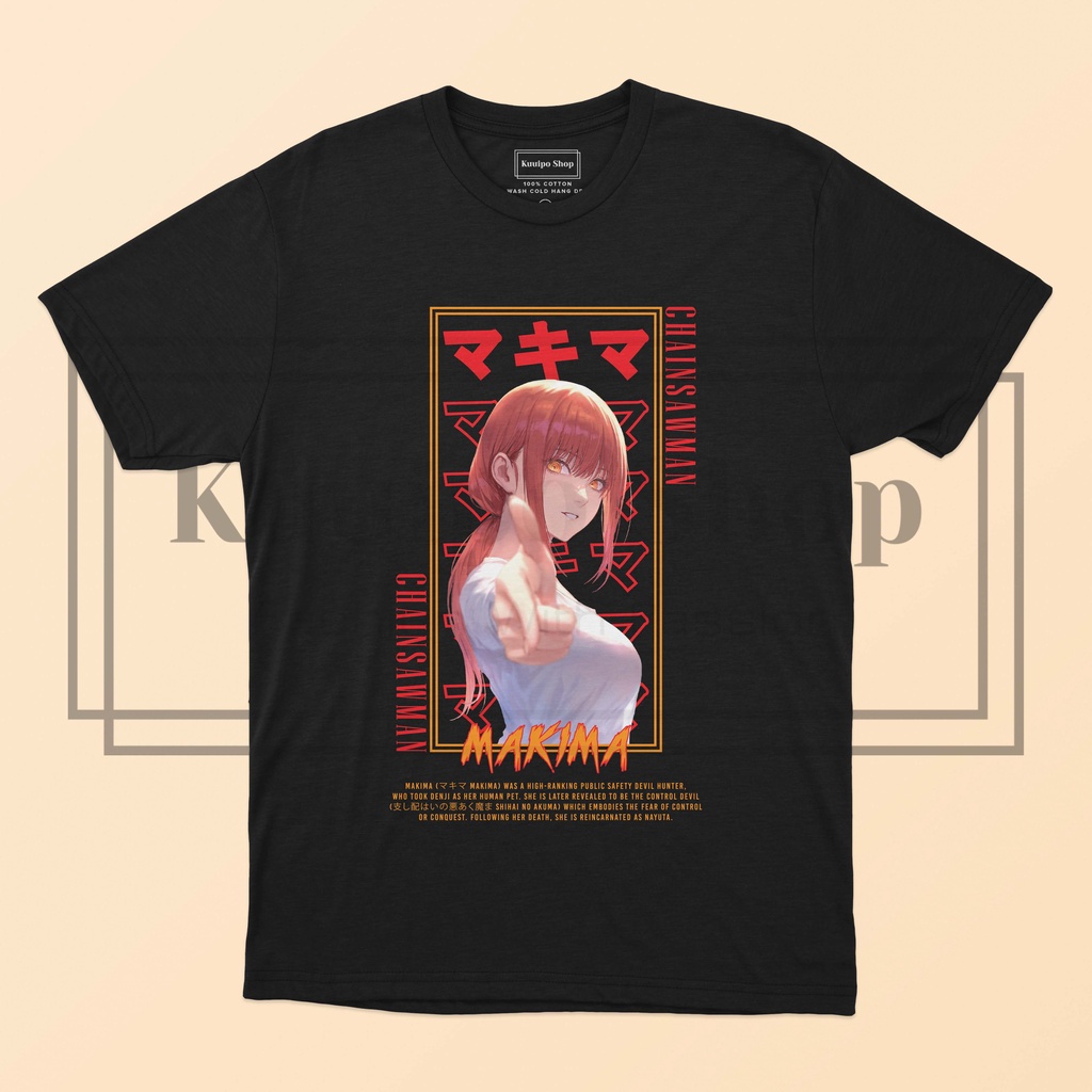 Kaos S-XXXL Makima Makima / Anime T Shirt Japan / Kuuipo Shop