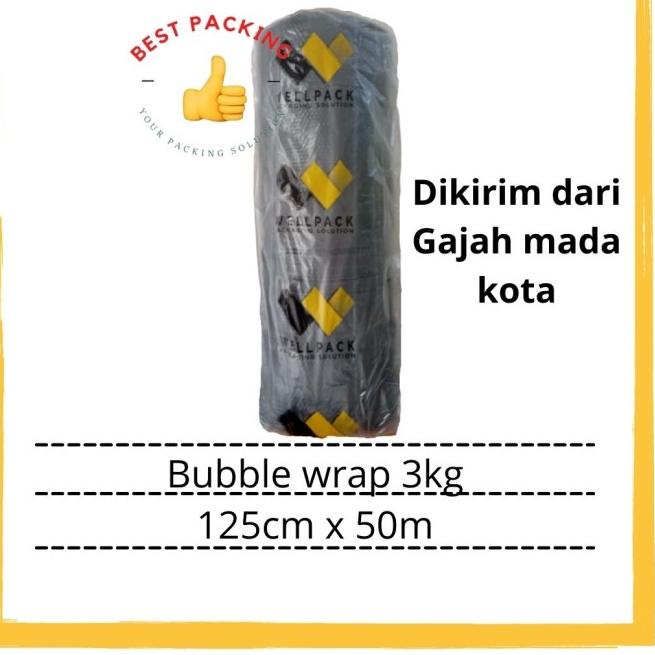 

Bubble wrap hitam wellpack 125cm x 50m