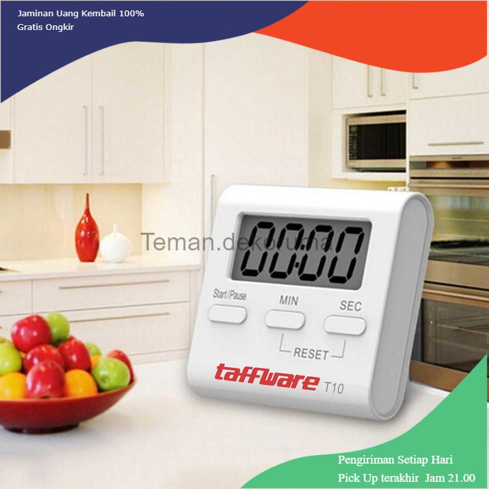 TD - PR Taffware Timer Masak Dapur Countdown Digital Alarm Clock - T10