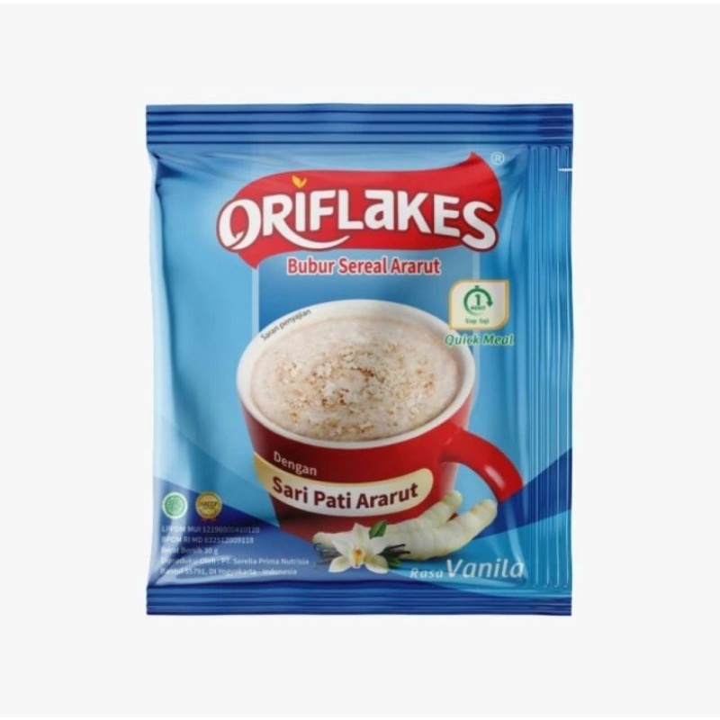 

ORIFLAKES DAILY SEREAL ARARUT QUICK MEAL RENTENG 10X30 GR