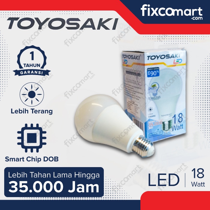 Lampu LED BULB TOYOSAKI Cahaya Putih 5W 9W 12W 15W 18W 21W