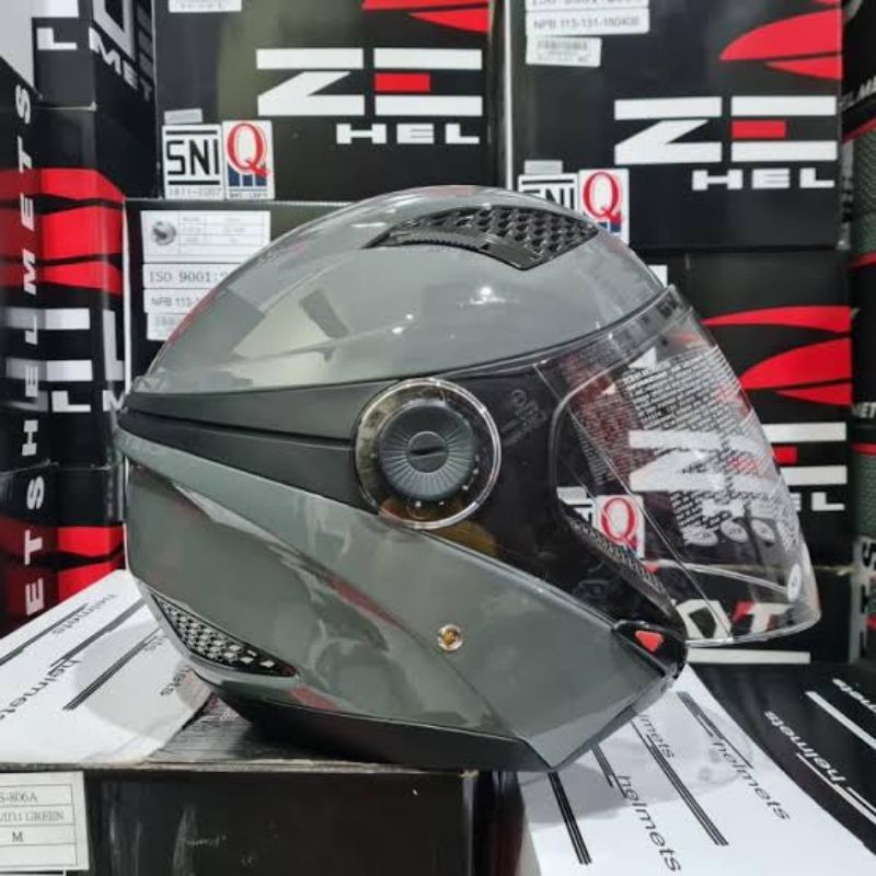 Helm Zeus 610 Double Visor Half Face