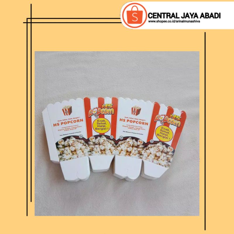 

100 LEMBAR KERTAS POPCORN 12 × 6 BAHAN IVORY PUTIH HIGH QUALITY DUS POP CORN BOX POPCORN KOTAK POPCORN KEMASAN POP CORN PRODUK TERBARU KUALITAS TERBAIK | CENTRAL JAYA ABADI 5842