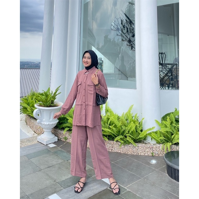 VERO ONE SET | BAJU ONE SET CEWEK| BAJU TIDUR ONE SET| BAJU SANTAI ONE SET