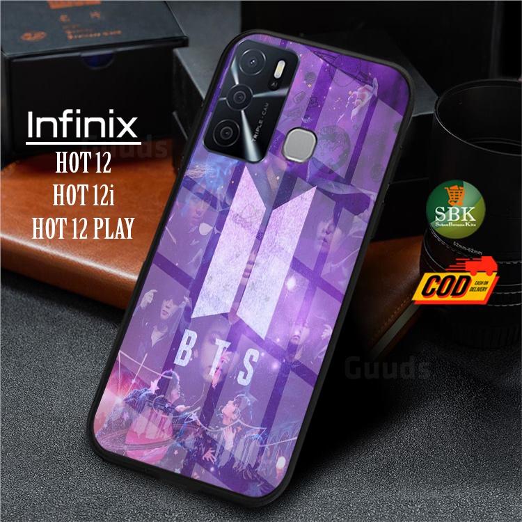 SBK - CASE HP GLOSSY 2D BTS TERBARU INFINIX HOT 12 HOT 12i HOT 12 PLAY HOT 11 HOT 11 NFC NOTE 11S NO