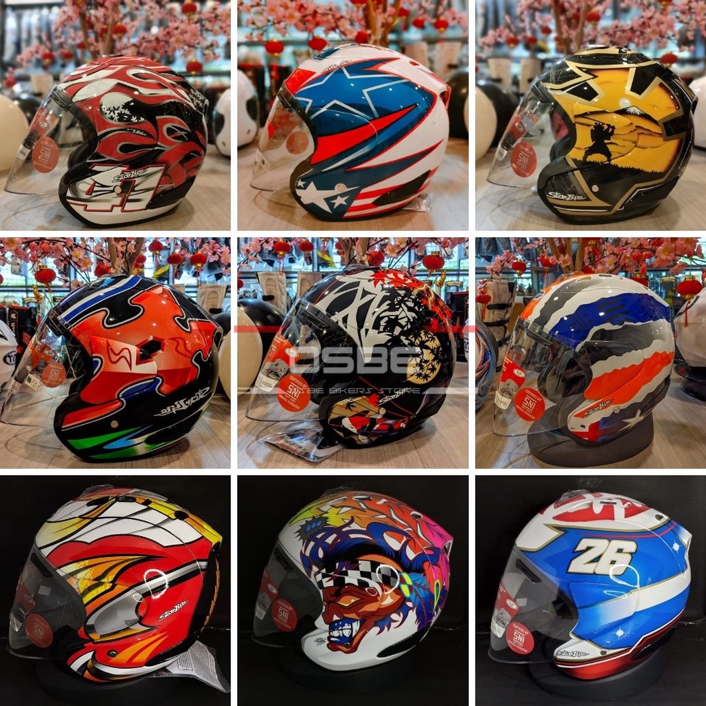 Jual ( FREE STIKER ) HELM SCOTT VZRAM / HELM HALF FACE SCOTT / ARAI